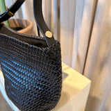 CARTERA TRENZADA PALS NEGRA