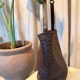 CARTERA TRENZADA PALS CHOCOLATE