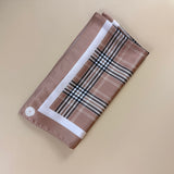 PAÑUELO TARTAN BEIGE