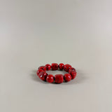 PULSERA PELOTAS ROJO