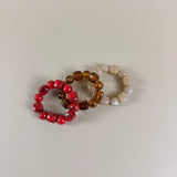 PULSERA PELOTAS BEIGE